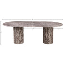  Color_Brown -- Messina 87" Brown Marble Dining Table IMAGE 9