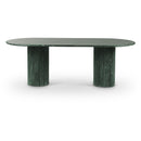 Meridian Messina Green Marble Dining Table (3 Boxes) IMAGE 1