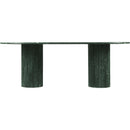  Color_Green -- Messina 87" Green Marble Dining Table IMAGE 3