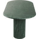  Color_Green -- Messina 87" Green Marble Dining Table IMAGE 4