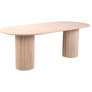  Color_Beige -- Messina 87" Natural Travertine Dining Table IMAGE 5