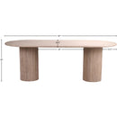  Color_Beige -- Messina 87" Natural Travertine Dining Table IMAGE 9