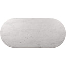 Meridian Messina White Marble Dining Table (3 Boxes) IMAGE 6