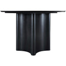  Color_Black -- Meridian Round Corvina Dining Table with Pedestal Base IMAGE 3