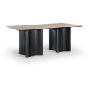  Color_Black -- Meridian Corvina Dining Table with Pedestal Base IMAGE 1