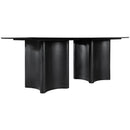  Color_Black -- Meridian Corvina Dining Table with Pedestal Base IMAGE 3
