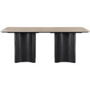  Color_Black -- Meridian Corvina Dining Table with Pedestal Base IMAGE 4