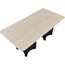  Color_Black -- Meridian Corvina Dining Table with Pedestal Base IMAGE 5