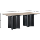  Color_Black -- Meridian Corvina Dining Table with Pedestal Base IMAGE 6