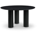  Color_Black -- Meridian Round Colosseum Dining Table IMAGE 1