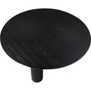  Color_Black -- Meridian Round Colosseum Dining Table IMAGE 4