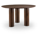  Color_Brown -- Colosseum 54" Brown Solid Wood And Oak Veneer Dining Table IMAGE 1