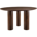  Color_Brown -- Colosseum 54" Brown Solid Wood And Oak Veneer Dining Table IMAGE 5
