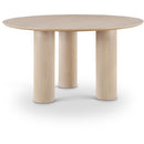  Color_Natural -- Colosseum 54" Natural Solid Wood And Oak Veneer Dining Table IMAGE 1