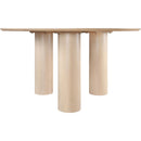  Color_Natural -- Colosseum 54" Natural Solid Wood And Oak Veneer Dining Table IMAGE 3