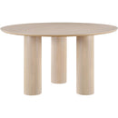  Color_Natural -- Colosseum 54" Natural Solid Wood And Oak Veneer Dining Table IMAGE 5