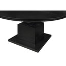  Color_Black -- Meridian Round Rishal Dining Table with Pedestal Base IMAGE 4