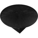  Color_Black -- Meridian Round Rishal Dining Table with Pedestal Base IMAGE 5