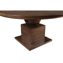  Color_Brown -- Rishal 60" Brown Solid Wood And Oak Veneer Dining Table IMAGE 4