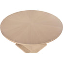  Color_Natural -- Rishal 60" Natural Solid Wood And Oak Veneer Dining Table IMAGE 5