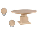  Color_Natural -- Rishal 60" Natural Solid Wood And Oak Veneer Dining Table IMAGE 7