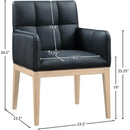  Color_Black -- Meridian Adrian Arm Chair IMAGE 9
