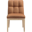 Meridian Adrian Cognac Vegan Leather Dining Side Chair IMAGE 3