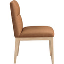  Color_Cognac -- Adrian Cognac Vegan Leather Upholstered Dining Side Chair IMAGE 4
