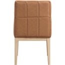 Meridian Adrian Cognac Vegan Leather Dining Side Chair IMAGE 5