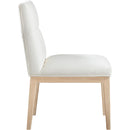  Color_Cream -- Adrian Cream Vegan Leather Upholstered Dining Side Chair IMAGE 4