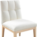  Color_Cream -- Adrian Cream Vegan Leather Upholstered Dining Side Chair IMAGE 6