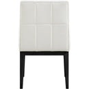  Color_Cream -- Adrian Cream Vegan Leather Upholstered Dining Side Chair IMAGE 5