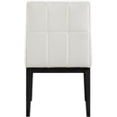 Meridian Adrian Cream Vegan Leather Dining Side Chair IMAGE 5