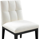  Color_Cream -- Adrian Cream Vegan Leather Upholstered Dining Side Chair IMAGE 6