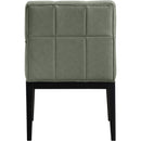  Color_Green -- Adrian Green Vegan Leather Upholstered Dining Arm Chair IMAGE 5