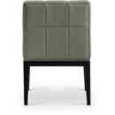 Meridian Adrian Green Vegan Leather Dining Arm Chair IMAGE 9