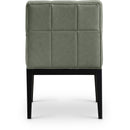  Color_Green -- Adrian Green Vegan Leather Upholstered Dining Arm Chair IMAGE 9