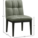  Color_Green -- Adrian Green Vegan Leather Upholstered Dining Side Chair IMAGE 10