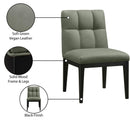  Color_Green -- Adrian Green Vegan Leather Upholstered Dining Side Chair IMAGE 11