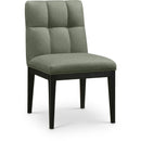  Color_Green -- Adrian Green Vegan Leather Upholstered Dining Side Chair IMAGE 1