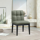  Color_Green -- Adrian Green Vegan Leather Upholstered Dining Side Chair IMAGE 2