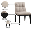  Color_Taupe -- Adrian Taupe Vegan Leather Upholstered Dining Side Chair IMAGE 10