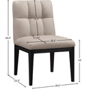  Color_Taupe -- Adrian Taupe Vegan Leather Upholstered Dining Side Chair IMAGE 9
