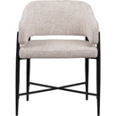 Meridian Dame Beige Fabric Dining Chair IMAGE 3