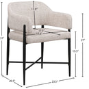  Color_Beige -- Meridian Dame Arm Chair IMAGE 8