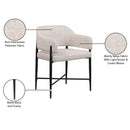 Meridian Dame Beige Fabric Dining Chair IMAGE 9