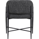  Color_Black -- Dame Black Fabric Upholstered Dining Chair IMAGE 5