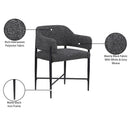  Color_Black -- Dame Black Fabric Upholstered Dining Chair IMAGE 9