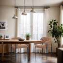  Color_Cognac -- Dame Cognac Fabric Upholstered Dining Chair IMAGE 2