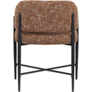  Color_Cognac -- Dame Cognac Fabric Upholstered Dining Chair IMAGE 5